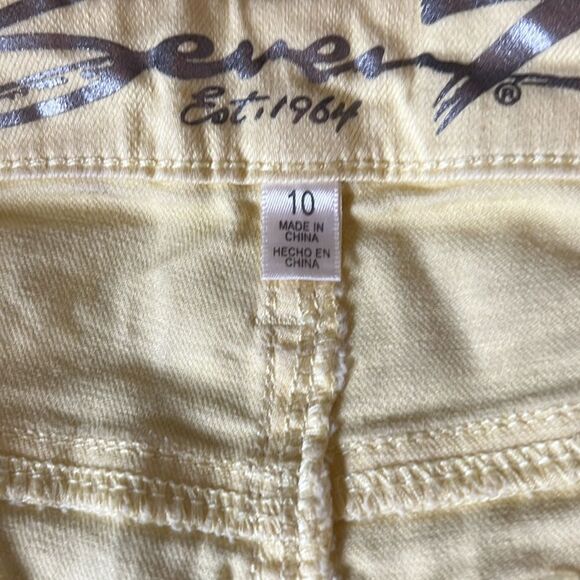 Seven7 High Rise Skinny Jean Yellow Size 10 - Picture 4 of 10